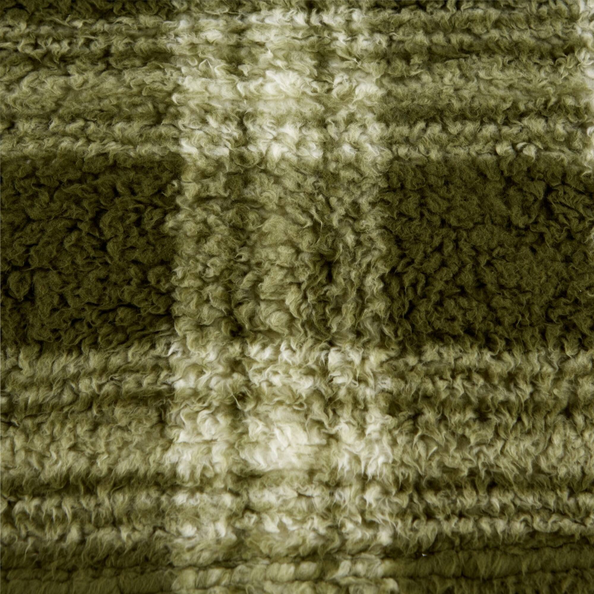 DII® Sage Farmhouse Plush Plaid Throw